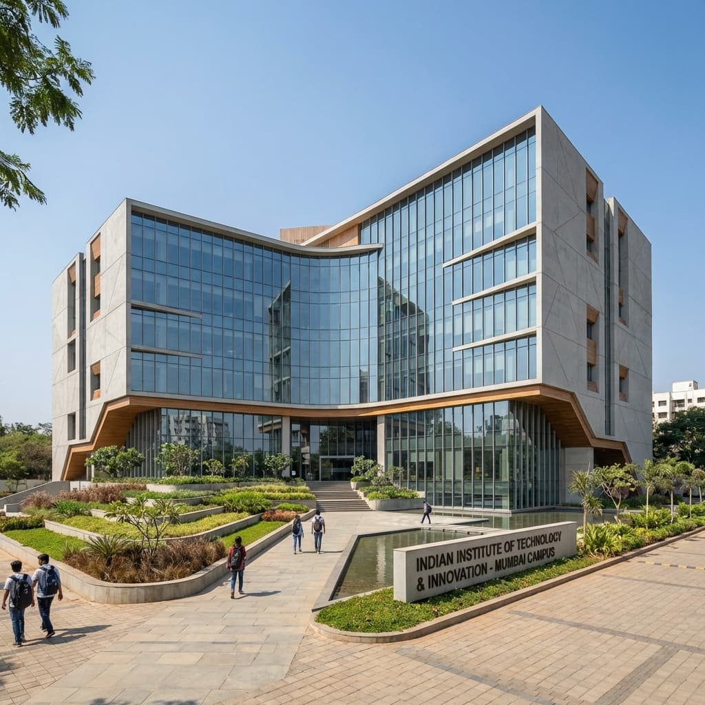 University campus with modern facilities and architecture